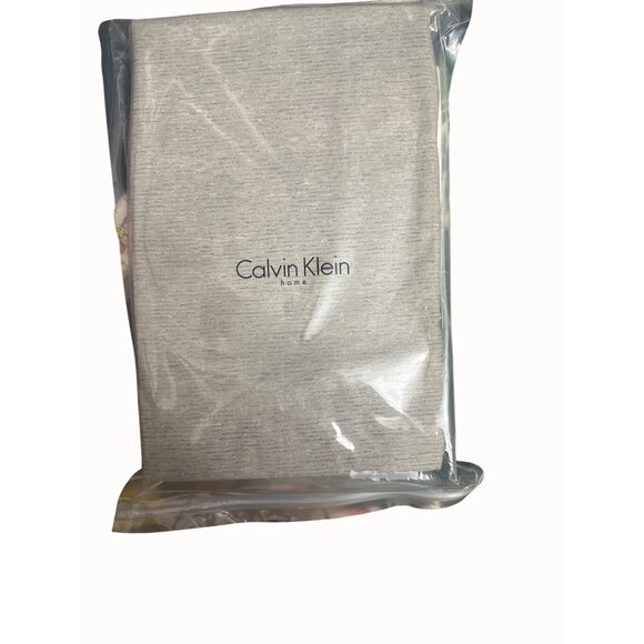 Calvin Klein Home Queen Fitted Sheet 100% Pure Combed Cotton Shantung Amethyst - Picture 5 of 5